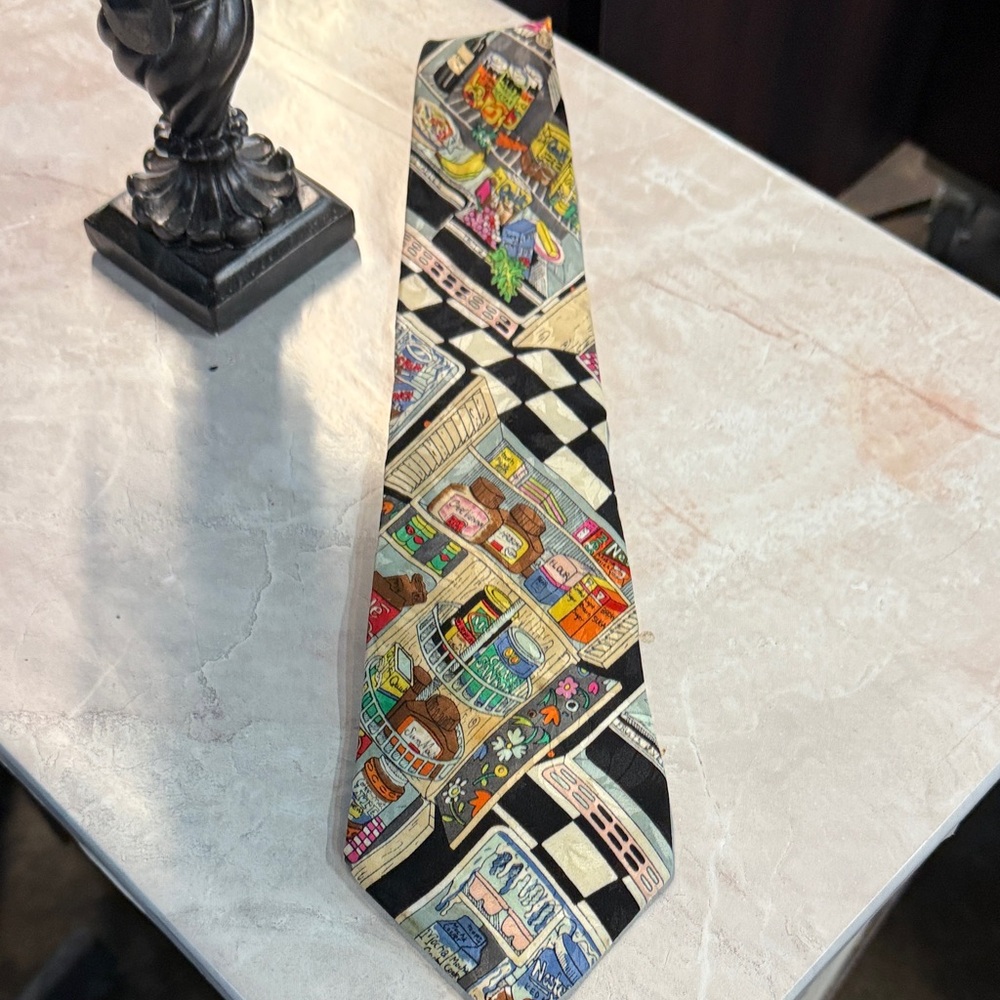 Nicole Miller Multicolor Artistic Men's Tie